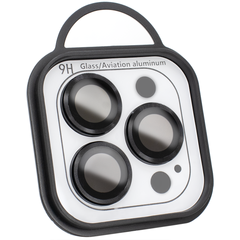 Защитные линзы на камеру iPhone 12 Pro Max Metal Glass Lenses Black