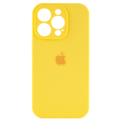 Чехол Silicone Сase для iPhone 15 Pro Full Camera №4 Yellow
