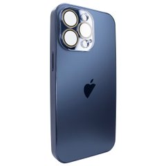 Чехол для iPhone 15 Pro матовый AG Titanium Case Blue
