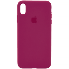 Чехол Silicone Case для iPhone X/Xs FULL (№36 Rose Red)