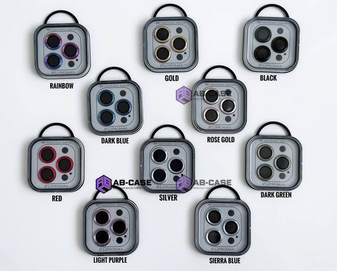 Защитные линзы на камеру iPhone 12 Pro Max Metal Glass Lenses Deep Purple