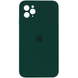 Чехол Silicone Case FULL CAMERA (square side) (для iPhone 11 pro) (Forest Green)