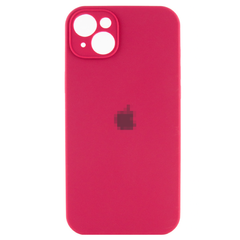 Чехол Silicone Сase для iPhone 15 Plus Full Camera №36 Rose Red