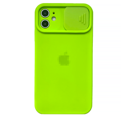 Чохол Silicone with Logo hide camera, для iPhone 12 (Green)
