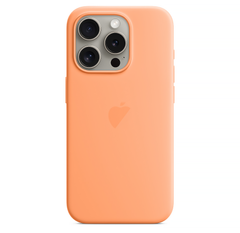 Чехол для iPhone 15 Pro Silicone Case With MagSafe Orange Sorbet