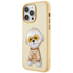 Чехол для iPhone 15 Pro Nimmy Case Rich Pets, Yellow Teddy Dog