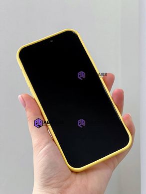 Чехол Silicone with Logo hide camera, для iPhone 13 Pro Max (Yellow)