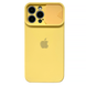 Чехол Silicone with Logo Hide Camera, для iPhone 11 Pro (Yellow) 1