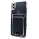 Чехол прозрачный Card Holder для iPhone X|Xs с карманом для карты 1