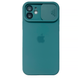 Чехол Silicone with Logo hide camera, для iPhone 12 (Pine Green) 1