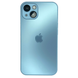 Чехол стеклянный для iPhone 13 матовый AG Glass Case с защитой камеры Sierra Blue 2
