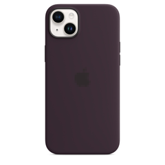 Чехол Silicone Case with Magsafe для iPhone 14 Elderberry
