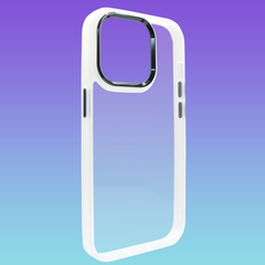 Чехол Crystal Guard для iPhone 15 Pro White - Black