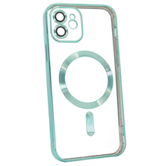 Чехол Shining with MagSafe для iPhone 12 с защитными линзами на камеру Green