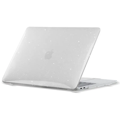 Чехол накладка для Macbook Pro 13.3 Retina (2012-2015) (A1425, A1502) STR Glitter Hard Shell Case Прозрачная