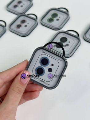 Защитные линзы для камеры iPhone 12 mini Metal Diamonds Lens блестящие Sierra Blue