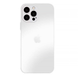 Чехол стеклянный матовый AG Glass Case для iPhone 12 с защитой камеры White 3