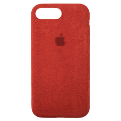 Чехол Alcantara FULL для iPhone (iPhone 7/8 PLUS, Red)