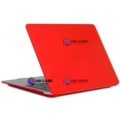 Чехол накладка Matte Hard Shell Case для Macbook New Air 13.3 (A1932,A2179,A2337) Soft Touch Red