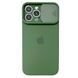 Чехол Silicone with Logo Hide Camera, для iPhone 11 Pro (Dark Green)