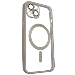 Чехол для iPhone 13 матовый Shining with MagSafe с защитными линзами на камеру Graphite