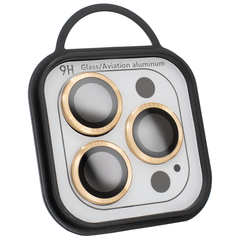 Защитные линзы на камеру iPhone 12 Pro Max Metal Glass Lenses Gold