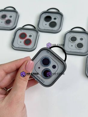 Защитные линзы для камеры iPhone 13 Metal Diamonds Lens блестящие Sierra Blue