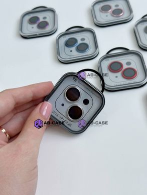 Защитные линзы на камеру iPhone 14 Metal Glass Lenses Silver