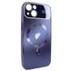 Чехол для iPhone 15 Plus матовый NEW PC Slim with MagSafe case с защитой камеры Deep Purple
