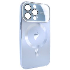 Чехол для iPhone 13 Pro матовый NEW PC Slim with MagSafe case с защитой камеры Sierra Blue