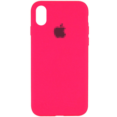 Чехол Silicone Case для iPhone X/Xs FULL (№47 Hot Pink)