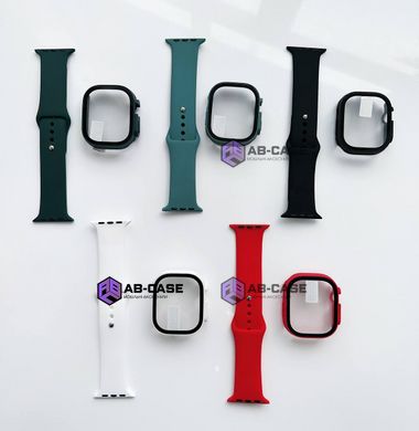 Комплект Band + Case чехол с ремешком для Apple Watch ULTRA (49mm, Dark Green)