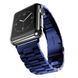 Стальной ремешок Stainless Steel Braslet 3 Beads для Apple Watch (42mm, 44mm, 45mm, 49mm Blue) 1