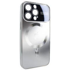 Чехол для iPhone 13 Pro матовый NEW PC Slim with MagSafe case с защитой камеры Silver