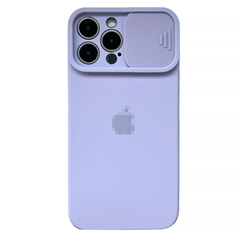 Чохол Silicone with Logo hide camera, для iPhone 13 Pro (Light Purple)