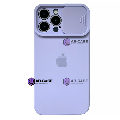 Чехол Silicone with Logo hide camera, для iPhone 13 Pro (Light Purple)