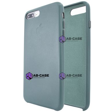 Чехол для iPhone 7 Plus | 8 Plus Leather Case PU Fir Green