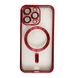 Чехол для iPhone 15 Pro Max Shining with MagSafe с защитными линзами на камеру Red