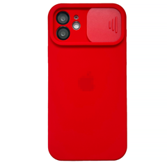 Чохол Silicone with Logo hide camera, для iPhone 12 (Red)