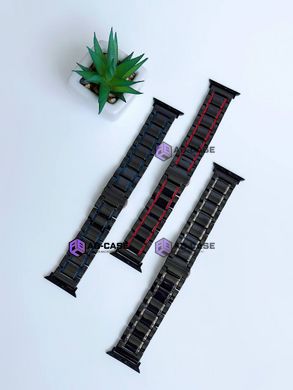 Ремешок керамический Ceramic Band для Apple Watch 42|44|45|49mm Black-Blue
