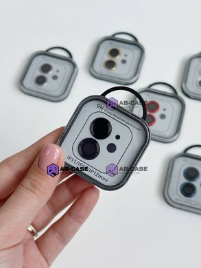 Защитные линзы на камеру iPhone 12 mini Metal Glass Lenses Black