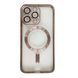 Чехол Shining with MagSafe для iPhone 14 Pro Max с защитными линзами на камеру Rose Gold