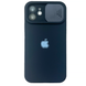 Чехол Silicone with Logo hide camera, для iPhone 12 (Black)