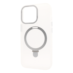 Чехол Matt Guard Magsafe для iPhone 13 Pro Max с подставкой White