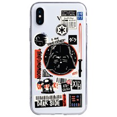 Чехол прозрачный Print Darth Vader (Star Wars) для iPhone X/XS