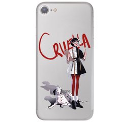 Чохол прозорий Print Круэлла с далматинцем на iPhone SE2 Cruella