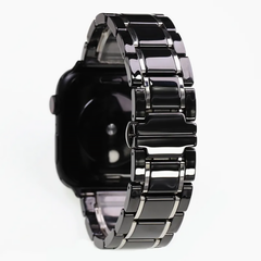 Ремінець керамічний Ceramic Band для Apple Watch 42|44|45|49mm Black-Silver