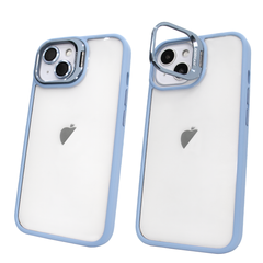 Чехол для iPhone 13 Guard Stand Camera Lens с линзами и подставкой Sierra Blue