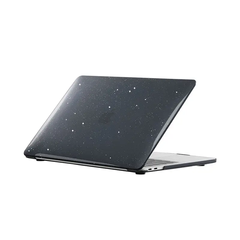 Чехол накладка для Macbook New Air 13.3 (A1932,A2179,A2337) STR Glitter Hard Shell Case Black