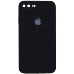 Чехол Silicone Case FULL CAMERA (square side) (для iPhone 7/8 PLUS) (Black)